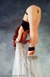 girls gymnast flexible position