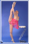 nude flexible gymnast